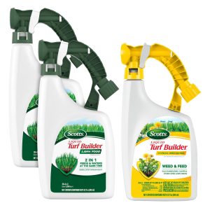 Scotts® Liquid Turf Builder® Lawn Food and Scotts® Liquid Turf Builder® Plus 2® Weed Control